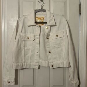 Michael Kors Women's White Denim Jacket